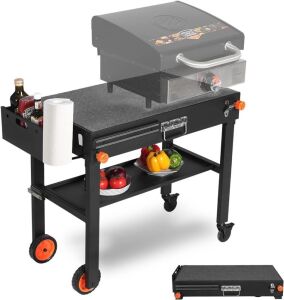 Portable Outdoor Grill Table, Griddle Stand