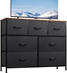 WLIVE Dresser with Fabric Drawers 