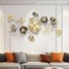 Metal Ginkgo Leaf Wall Clock&nbsp;