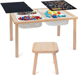 Palmer Sensory Table for Toddler with 3 Bins & Chair 