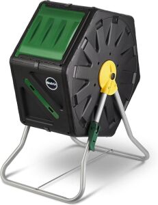  Miracle-Gro 18.5 Gal Compact Single Chamber Tumbling Compost Bin 