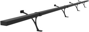 Foot Rail Kit, Undercounter Mount Hardware, 8' 