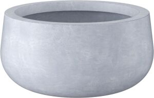  Kante 19.6" Dia Round Concrete Planter with Drainage Hole and Rubber Plug