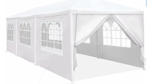 10x30 Party Tent Wedding Patio Gazebo Outdoor Carport Canopy Shade with Side 8 Removable Walls