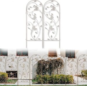 Decorative Garden Fence 57 in(H) x 19.6 in(L), 8 Panel