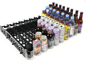 Display Technologies Visi-FAST Spring Fed Organizer for 12/16oz Bottles and Cans