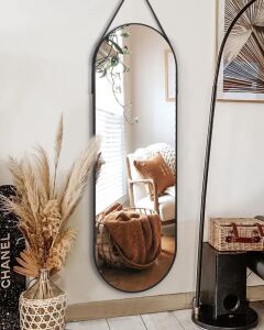 Full Length Wall Mounted Hanging Mirror, 16"x48"