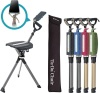 Ta-Da Chair Series 2 PRO, Portable Trekking Hiking Pole, Folding Walking Stick with Seat, Walking Cane with Chair, Foldable Chair, Lightweight Aluminum, Easy Carry and Storage, Anti-Slip