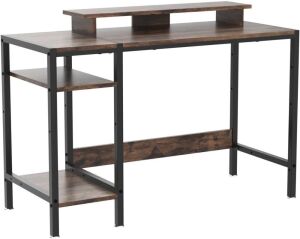 47” Home Office Small Desk with Monitor Stand