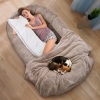 PackofCuddles Human Dog Bed, Brown, Large