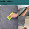 Garage Patio Floor Mat Gray Rubber Mat Roll, Heavy Duty Non-Slip Waterproof