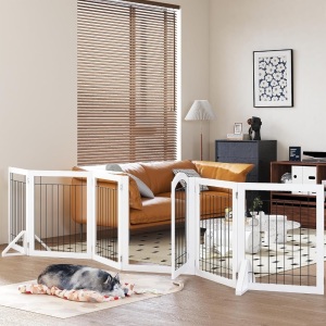 PAWLAND 144-inch Extra Wide 30-inches Tall Pet Gate