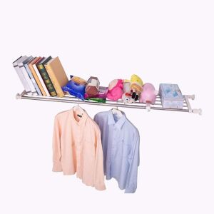 Hershii Tension Shelf Expandable Rod Closet System 