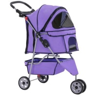 3 Wheel Purple Pet Stroller - Appears New