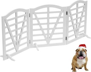 Freestanding Wooden Pet Gate 