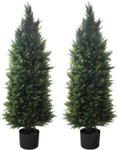 Artificial Topiary Tree 4', Set of 2 