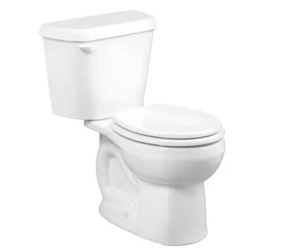 American Standard Cadet PRO 2-piece 1.28 GPF Single Flush Standard Height Round Toilet with 10 in. Rough-In in White