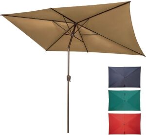 6.5x10ft Rectangular Patio Umbrella  