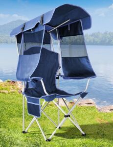 Docusvect Beach Chair with Canopy Shade