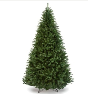 Hinged Douglas Full Fir Artificial Christmas Tree w/ Metal Stand 7.5ft