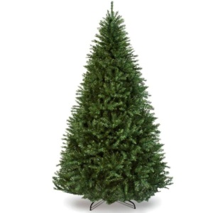 Hinged Douglas Full Fir Artificial Christmas Tree w/ Metal Stand 6ft