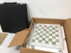 Radicaln Marble Chess Set with Storage Box 15 Inches White and Green Onyx Handmade Board Game 2 Player Classic Chess Sets for Adults- 1 Chess Board & 32 Chess Pieces - Chess Game - 4