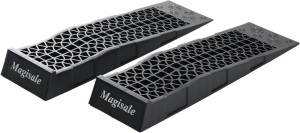 Magisale Low Profile Plastic Car Service Ramps 3 Ton Heavy Duty Truck Vehicle Ramps for Oil Changes& Maintenance- 2 Pack