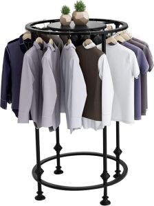 SPTZQURY Round Garment Rack