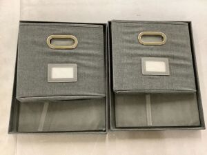 2 Pack File Storage Organizer Box