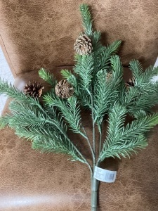 22" Soft needle pine bush with cones $14.99 each(lbox ot 6) $89.93