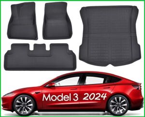 SHARGGE Floor Mats for 2024 Tesla Model 3 