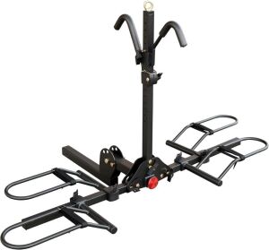  Young 200 lb 2-Bike Rack Hitch Mount Platform Style, fits MTB Gravel Road Bike with Up to 5-inch Fat Tire, 2" Hitch Receiver 