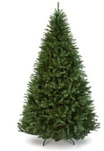 Hinged Douglas Full Fir Artificial Christmas Tree w/ Metal Stand 6ft