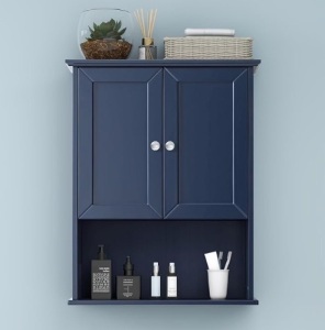 Bathroom Wall Cabinet Navy Blue