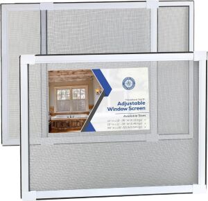 Maxshore North Expandable Window Screen 20 H x 28-53 W inches, 2 Pack 