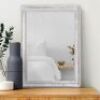 MWAZZLL Wall Mirror 26"x18" with Rustic Wood Frame&nbsp;