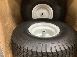 Set of 2 Lawn/Garden Wheel: 20X8.00-8 Tire Size, Riding Mower Tire, SU12, 660 lb Wt Capacity