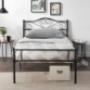 VECELO Contemporary&nbsp;Metal Storage Platform Bed Frame, Twin - New&nbsp;
