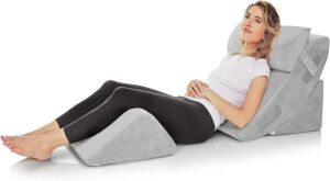 AllSett Health 4 PC Bed Wedge Pillows Set