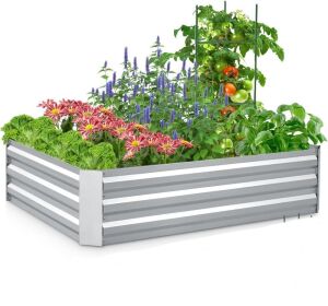 Quictent Galvanized Raised Garden Bed 4x3x2ft