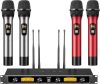  TONOR Wireless Microphones System with 4x10 Channels, Dynamic Handheld Mics, 4 Antennas for 295FT Long Distance