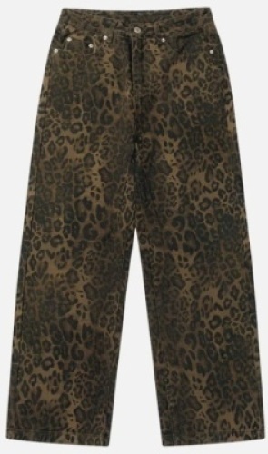 Aelfric Eden Leopard Print Jeans,waist 28