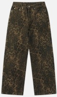 Aelfric Eden Leopard Print Jeans,waist 28