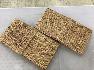 Lot of (2) Woven Storage Baskets