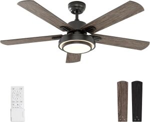  warmiplanet Ceiling Fan with Light and Remote Control, 52 Inch