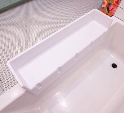 Tub Topper Bathtub Splash Guard Play Shelf Area