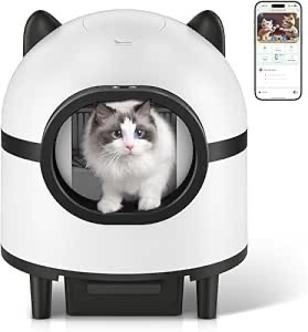 Self Cleaning Cat Litter Box, for Multiple Cats with APP CONTROL