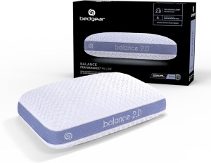 Bedgear Balance Performance Pillow - Size 2.0 - Moisture Wicking Bed Pillow - All Sleep Positions - Medium Firmness Sleeping Pillow - Hypoallergenic, Washable Removable Cover - 20" W x 26" L x 5.75" H