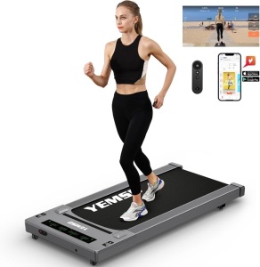 Walking Pad Treadmill, 2.5 HP Under Desk Treadmill for Home Office Walking Treadmill with LED Display,Remote Controller,330LBS Weight Capacity