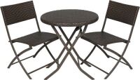 3pc Rattan Patio Bistro Set&nbsp;